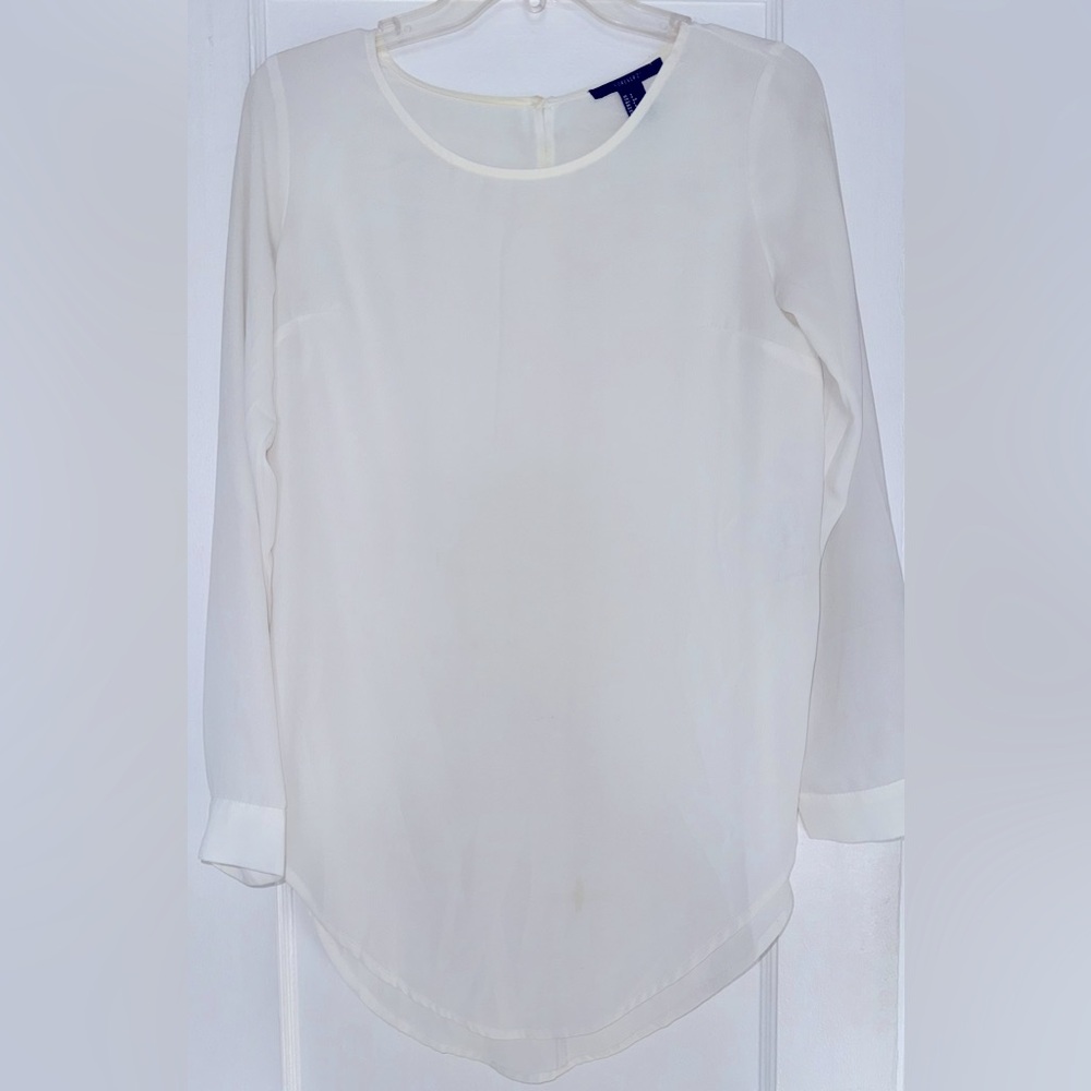 Forever 21 Long White Blouse